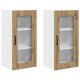 Sonata H Горен кухненски шкаф 2 pcs Дъб 40 x 31 x 80 см Инженерно дърво