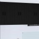 Sonata H Горен кухненски шкаф с рафт с врата 2 pcs Черно 30 x 31 x 80 см