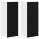 Sonata H Горен кухненски шкаф с рафт с врата 2 pcs Черно 30 x 31 x 80 см