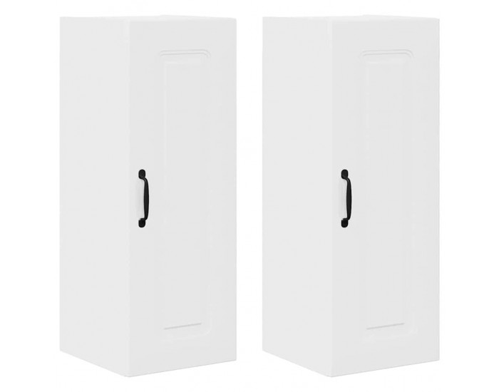 Sonata H Горен кухненски шкаф с рафт 2 pcs Лъскаво бяло 30 x 31 x 80 см