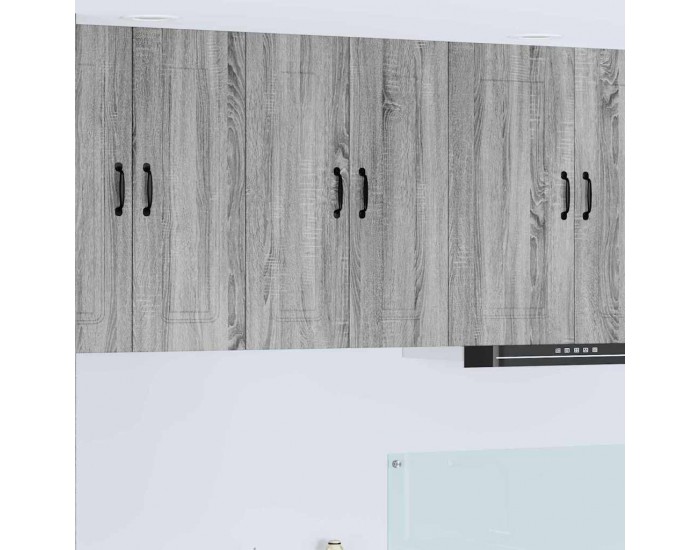 Sonata H Горен кухненски шкаф с рафт 2 pcs Сив Сонома 30 x 31 x 80 см