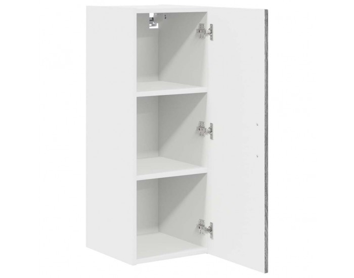 Sonata H Горен кухненски шкаф с рафт 2 pcs Сив Сонома 30 x 31 x 80 см