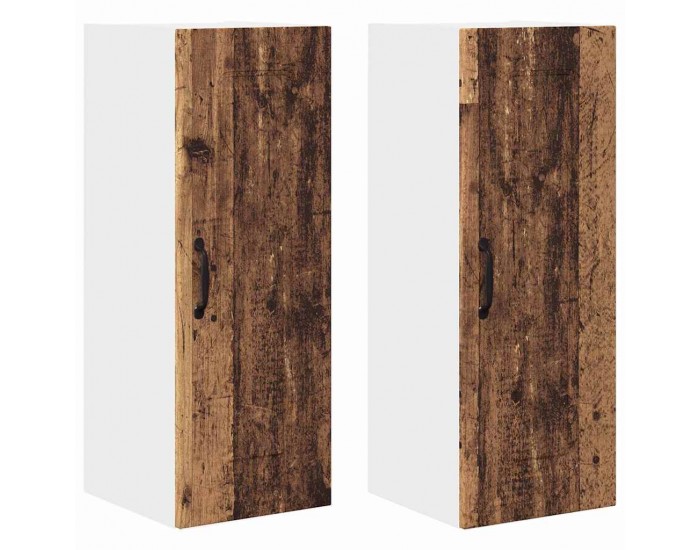 Sonata H Горен кухненски шкаф с рафт 2 pcs Старо дърво 30 x 31 x 80 см