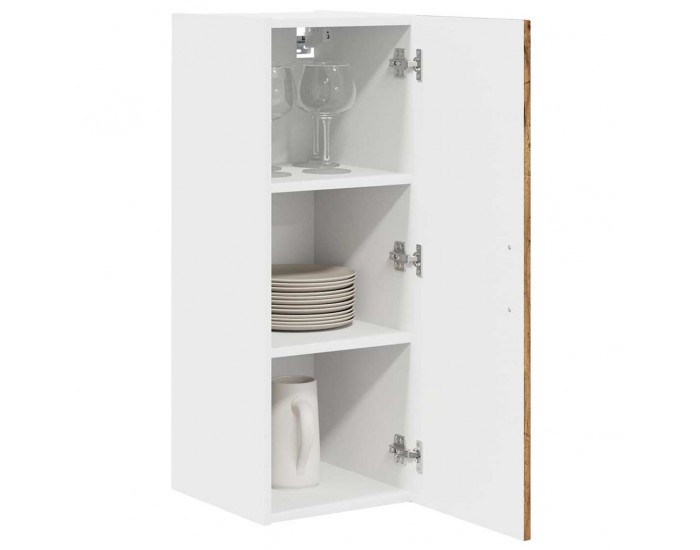 Sonata H Горен кухненски шкаф с рафт 2 pcs Старо дърво 30 x 31 x 80 см