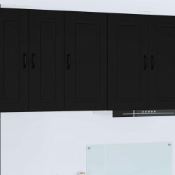 Sonata H Горен кухненски шкаф Черно 40 x 31 x 80 см Инженерно дърво - Bucătării modulare