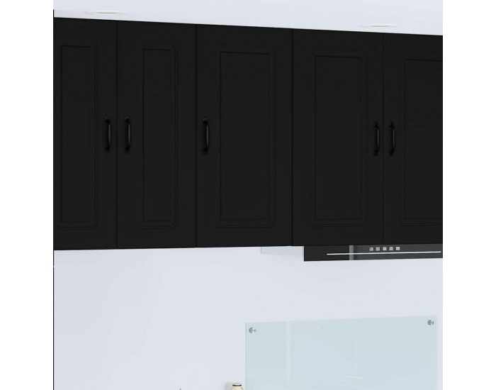 Sonata H Горен кухненски шкаф Черно 40 x 31 x 80 см Инженерно дърво