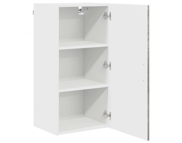 Sonata H Горен кухненски шкаф с рафт Циментено сиво 40 x 31 x 80 см
