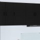 Sonata H Горен кухненски шкаф Черно 50 x 31 x 80 см Инженерно дърво