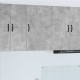 Sonata H Горен кухненски шкаф с рафт Циментено сиво 50 x 31 x 80 см