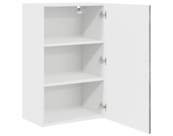 Sonata H Горен кухненски шкаф с рафт Циментено сиво 50 x 31 x 80 см