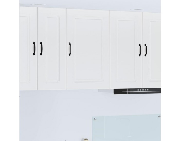 Sonata H Горен кухненски шкаф с рафт Лъскаво бяло 50 x 31 x 80 см
