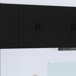 Sonata H Горен кухненски шкаф Черно 80 x 31 x 80 см Инженерно дърво - Bucătării modulare