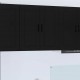 Sonata H Горен кухненски шкаф Черно 80 x 31 x 80 см Инженерно дърво