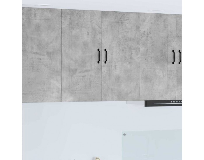 Sonata H Горен кухненски шкаф с рафт Циментено сиво 80 x 31 x 80 см