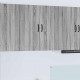 Sonata H Горен кухненски шкаф Сив Сонома 80 x 31 x 80 см Инженерно дърво