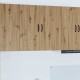 Sonata H Горен кухненски шкаф с рафт Дъб 80 x 31 x 80 см Инженерно дърво