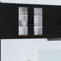 Sonata H Горен кухненски шкаф Черно 80 x 31 x 80 см Инженерно дърво - Bucătării modulare