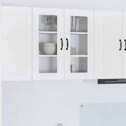 Sonata H Горен кухненски шкаф с рафт Лъскаво бяло 80 x 31 x 80 см - Bucătării modulare