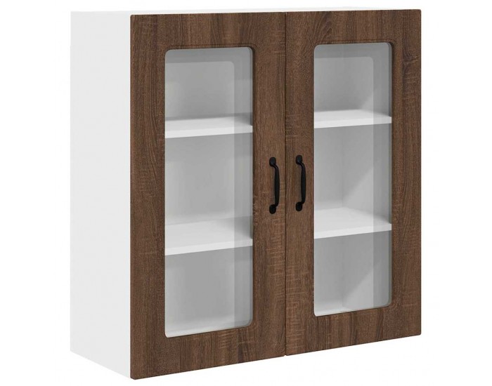 Sonata H Горен кухненски шкаф Кафяв дъб 80 x 31 x 80 см Инженерно дърво