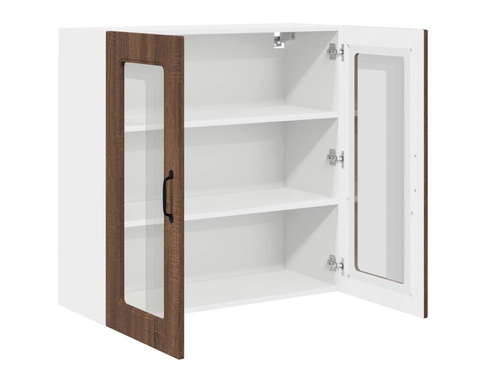 Sonata H Горен кухненски шкаф Кафяв дъб 80 x 31 x 80 см Инженерно дърво