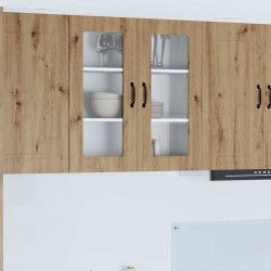 Sonata H Горен кухненски шкаф с рафт Дъб 80 x 31 x 80 см Инженерно дърво - Bucătării modulare