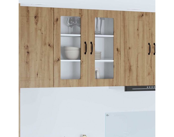 Sonata H Горен кухненски шкаф с рафт Дъб 80 x 31 x 80 см Инженерно дърво