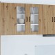 Sonata H Горен кухненски шкаф с рафт Дъб 80 x 31 x 80 см Инженерно дърво