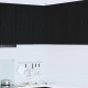 Sonata H Горен кухненски шкаф Черно 57 x 57 x 80 см Инженерно дърво