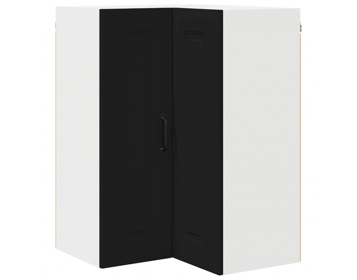 Sonata H Горен кухненски шкаф Черно 57 x 57 x 80 см Инженерно дърво