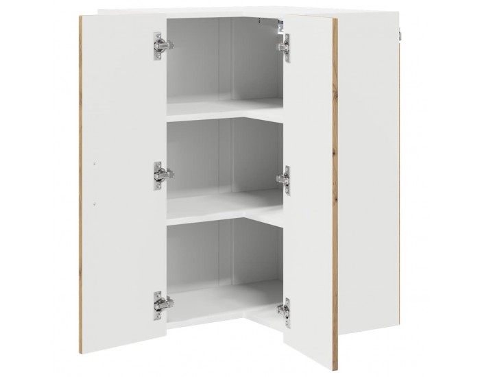 Sonata H Горен кухненски шкаф с рафт Дъб 57 x 57 x 80 см Инженерно дърво