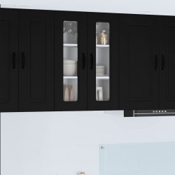 Sonata H Горен кухненски шкаф Черно 60 x 31 x 80 см Инженерно дърво - Bucătării modulare