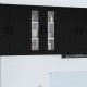 Sonata H Горен кухненски шкаф Черно 60 x 31 x 80 см Инженерно дърво