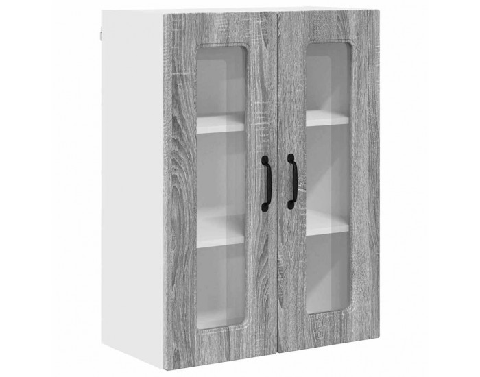 Sonata H Горен кухненски шкаф Сив Сонома 60 x 31 x 80 см Инженерно дърво