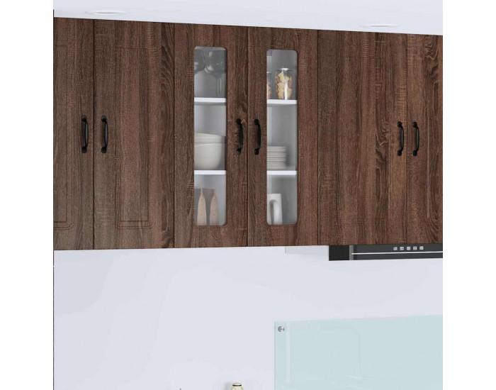 Sonata H Горен кухненски шкаф Кафяв дъб 60 x 31 x 80 см Инженерно дърво