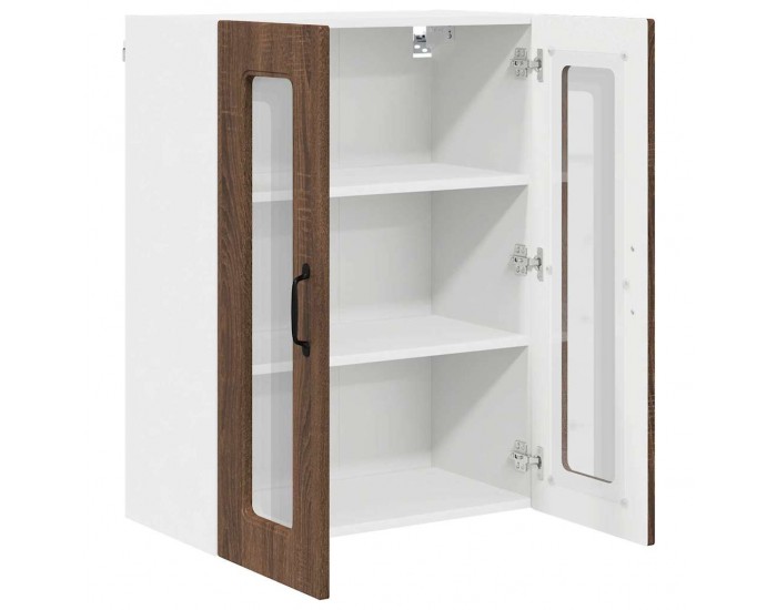 Sonata H Горен кухненски шкаф Кафяв дъб 60 x 31 x 80 см Инженерно дърво