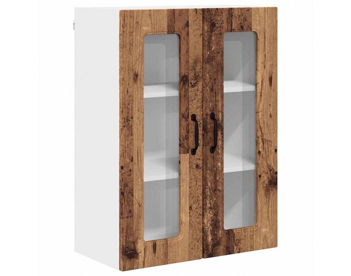 Sonata H Горен кухненски шкаф с рафт с врата Старо дърво 60 x 31 x 80 см