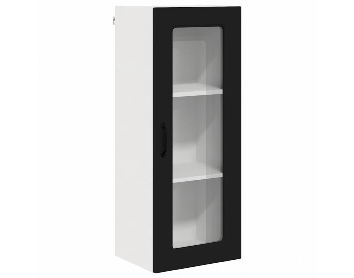 Sonata H Горен кухненски шкаф Черно 40 x 31 x 100 см Инженерно дърво