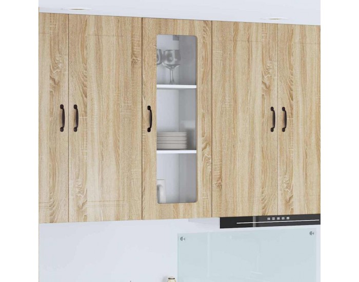 Sonata H Горен кухненски шкаф с рафт с врата Сонома дъб 40 x 31 x 100 см