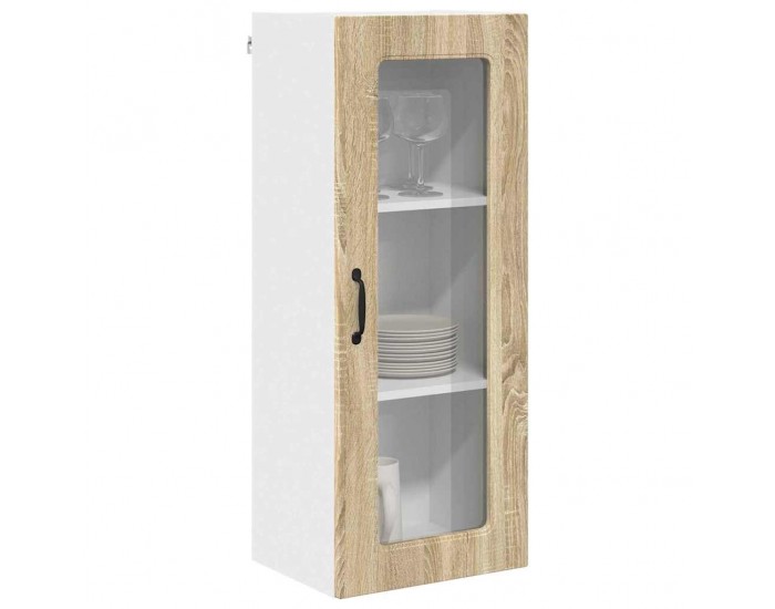 Sonata H Горен кухненски шкаф с рафт с врата Сонома дъб 40 x 31 x 100 см