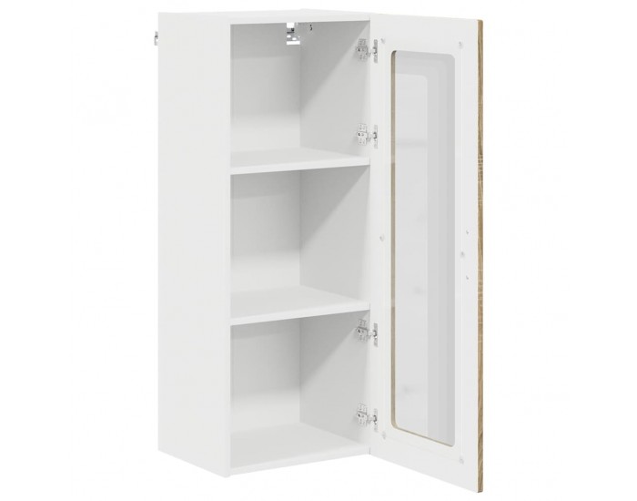 Sonata H Горен кухненски шкаф с рафт с врата Сонома дъб 40 x 31 x 100 см