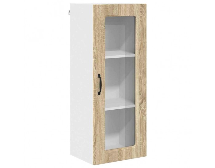 Sonata H Горен кухненски шкаф с рафт с врата Сонома дъб 40 x 31 x 100 см