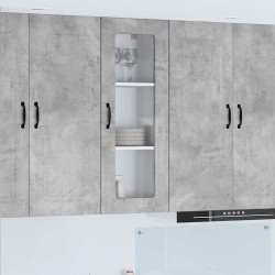 Sonata H Горен кухненски шкаф с рафт Циментено сиво 40 x 31 x 100 см - Bucătării modulare