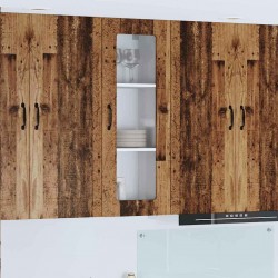 Sonata H Горен кухненски шкаф с рафт Старо дърво 40 x 31 x 100 см - Bucătării modulare