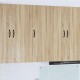 Sonata H Горен кухненски шкаф с рафт с врата Сонома дъб 30 x 31 x 100 см