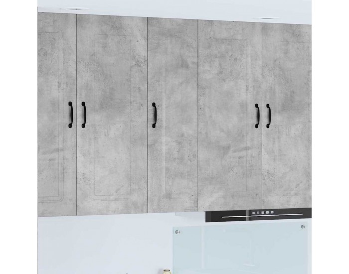 Sonata H Горен кухненски шкаф с рафт Циментено сиво 30 x 31 x 100 см
