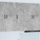 Sonata H Горен кухненски шкаф с рафт Циментено сиво 30 x 31 x 100 см