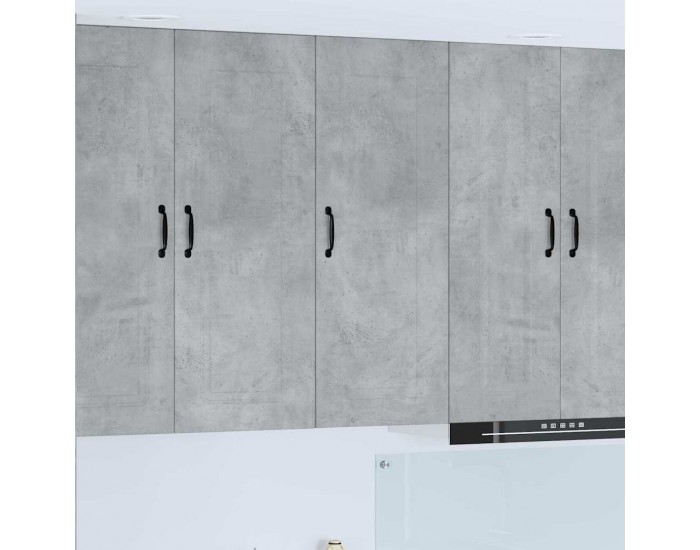 Sonata H Горен кухненски шкаф с рафт Циментено сиво 40 x 31 x 100 см