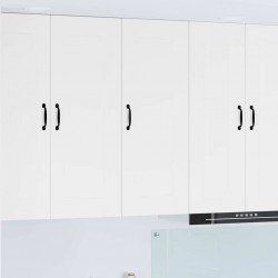 Sonata H Горен кухненски шкаф с рафт Лъскаво бяло 40 x 31 x 100 см - Bucătării modulare