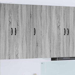 Sonata H Горен кухненски шкаф с рафт с врата Сив Сонома 40 x 31 x 100 см - Bucătării modulare