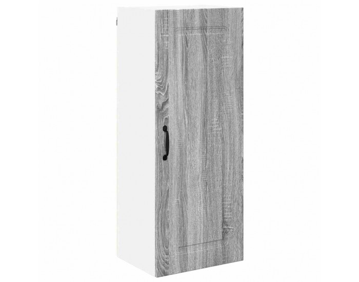 Sonata H Горен кухненски шкаф с рафт с врата Сив Сонома 40 x 31 x 100 см